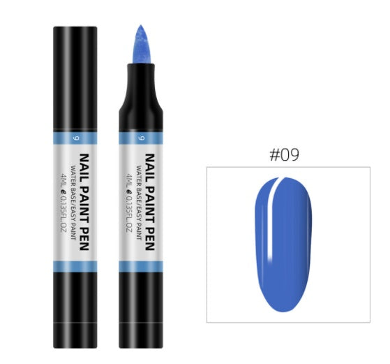 Pluma de pintura de esmalte de uñas de 24 colores, pluma de pintura 3D de flores, pluma de dibujo de punta de flor, pluma de esmalte de uñas insípida a base de agua