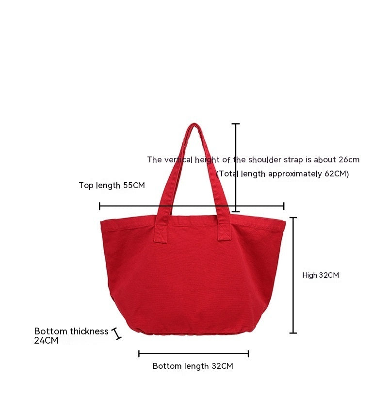 Sac en toile artistique décontracté à bandoulière rétro à la mode