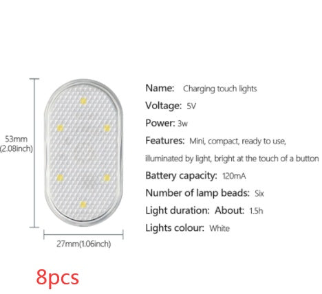 Lampe à capteur tactile sans câblage, libre de coller l'éclairage d'ambiance intégré