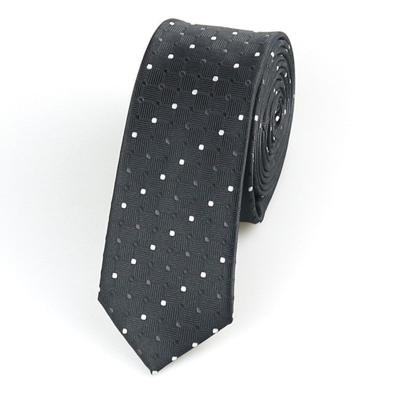 Ropa formal Estilo coreano Boda Novio Padrino Accesorios casuales Punto a rayas Retro 5 cm Corbata de mano brillante para hombres