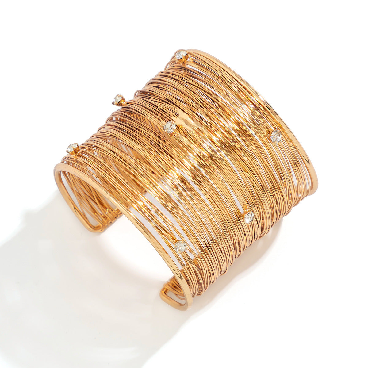Bracelet à lignes de dessin larges, style punk, doux et cool