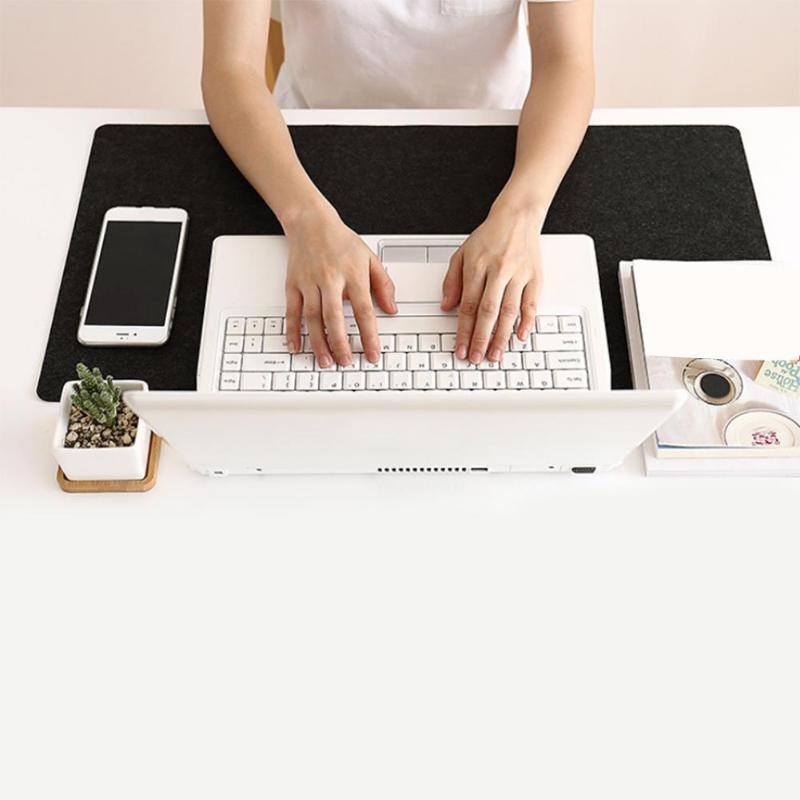 Grand tapis de souris absorbant la transpiration en feutre de bureau