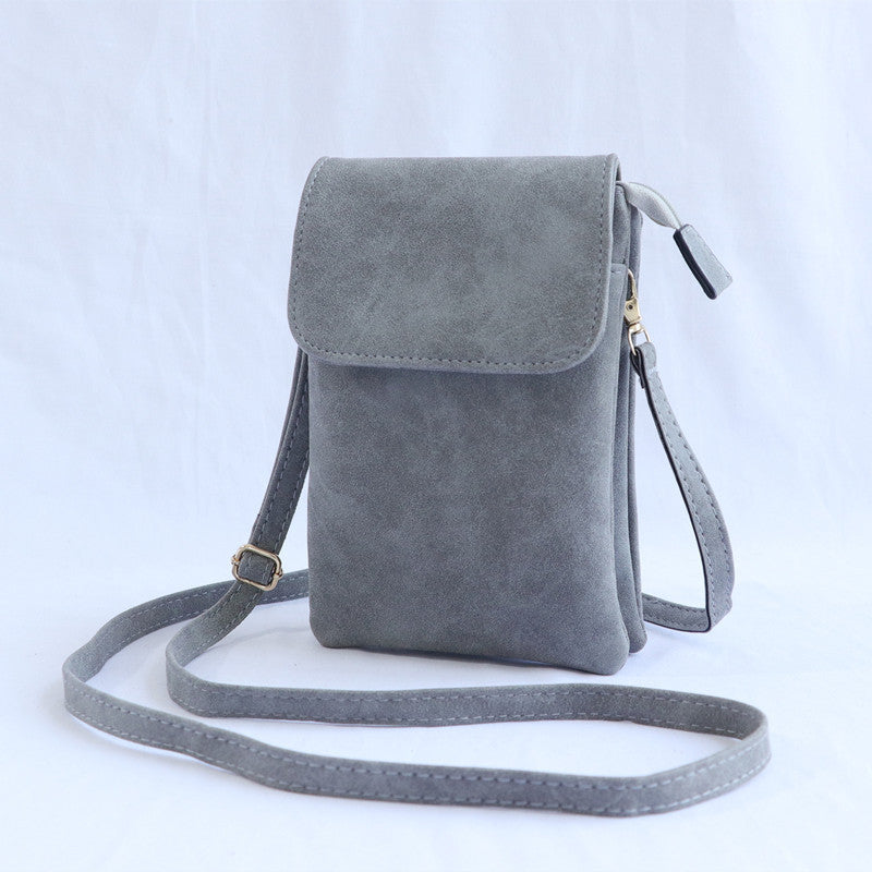 Mini bolso bandolera retro con múltiples compartimentos para teléfono móvil