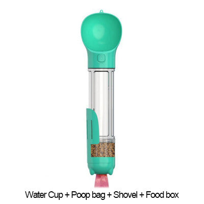 Bouteille d'eau Portable 3 en 1 pour chat et chien, distributeur de nourriture, abreuvoir, bouteille d'eau multifonctionnelle anti-fuite