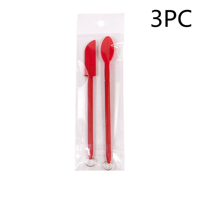 Spatule cosmétique en silicone Mini rétractable étendue