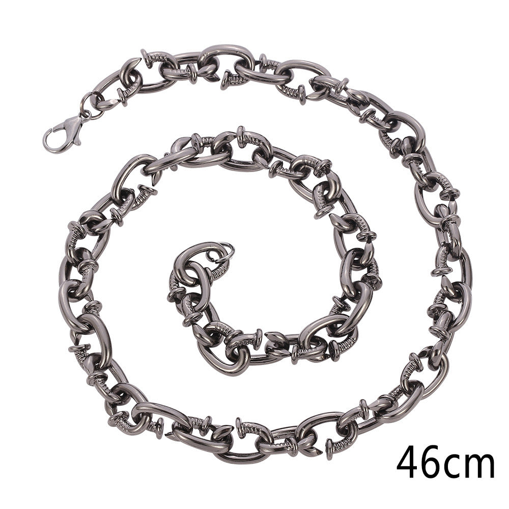 Bracelet pour hommes, tendance Hip Hop, accessoires de Rap, personnalité des ongles, boîte de nuit, exagéré