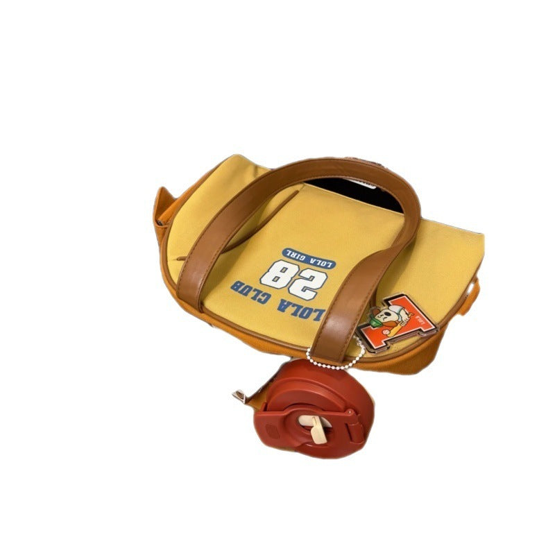 American Retro Three-dimensional Half Round Shoulder Bag