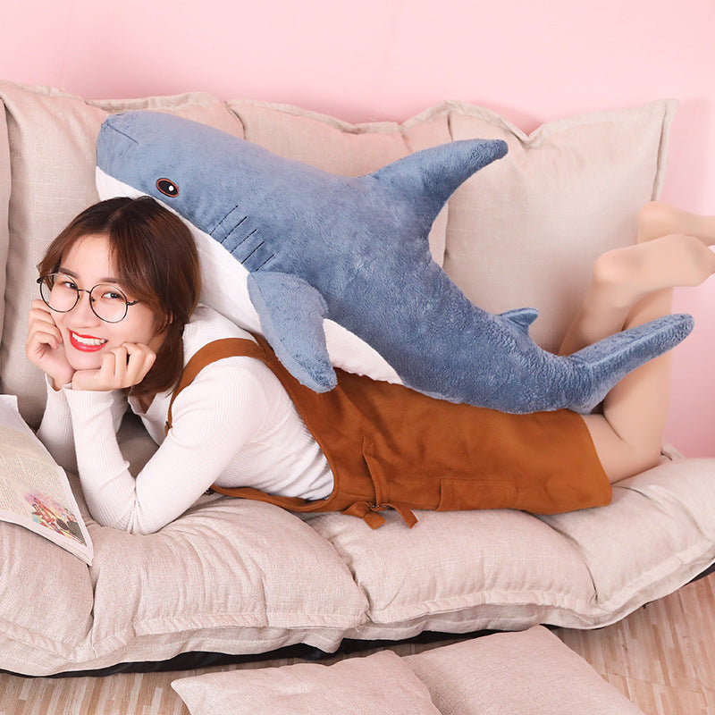Creative Cute Shark Doll Bedroom Sofa Decoration