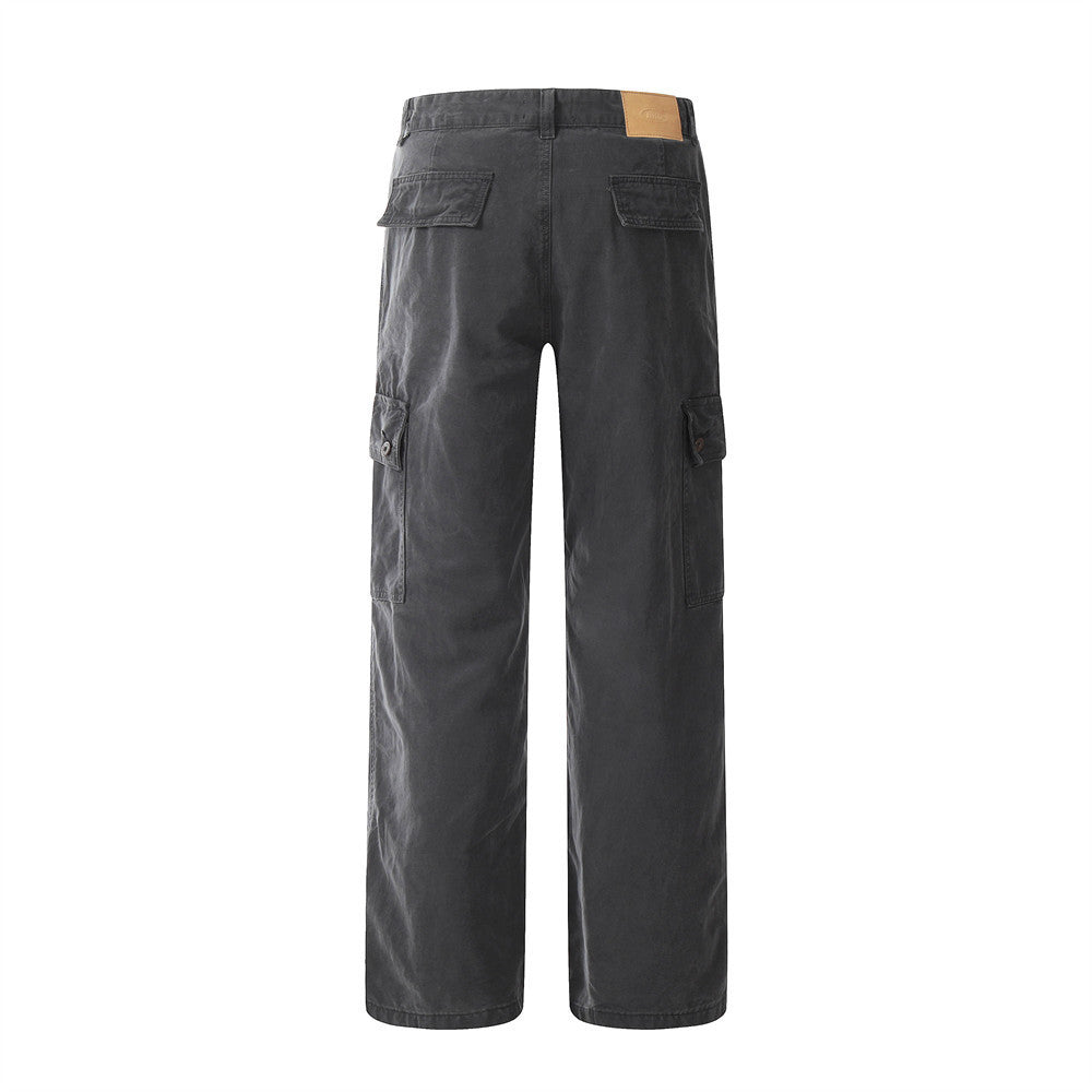Men's Fashion Casual Straight Trousers Retro