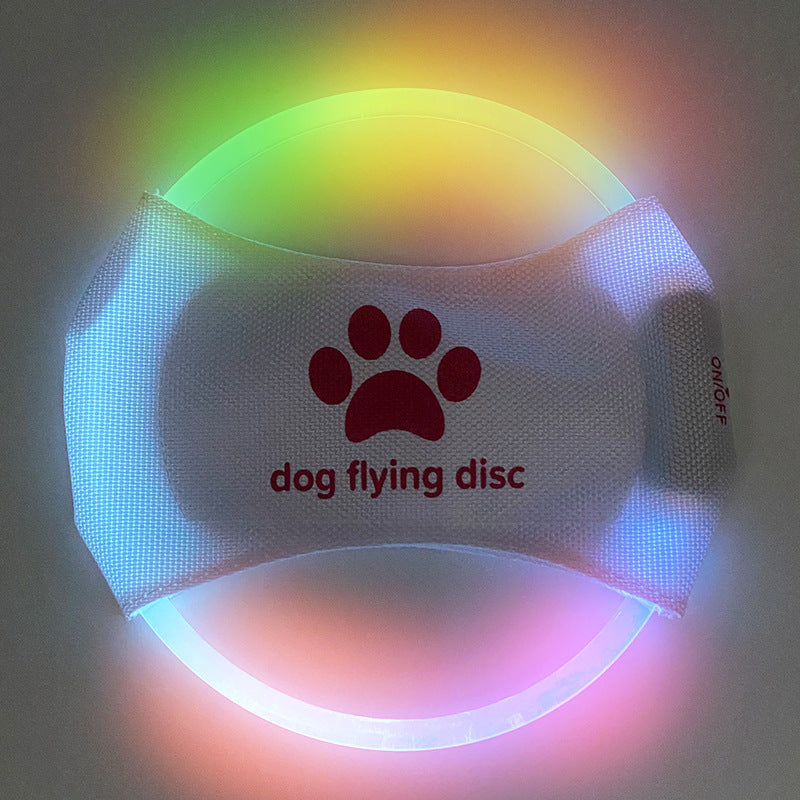 Chien disques volants lumière LED lumineuse entraînement lumineux jouets interactifs jeu disques volants chien jouet accessoires pour chien produits pour animaux de compagnie