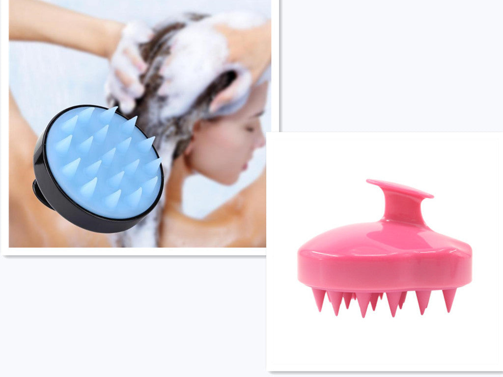 Brosse en silicone pour nettoyer le cuir chevelu et masser les méridiens sanguins