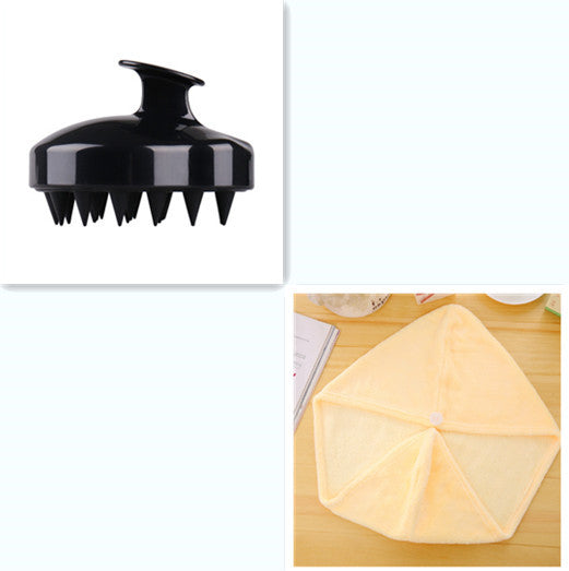 Brosse en silicone pour nettoyer le cuir chevelu et masser les méridiens sanguins