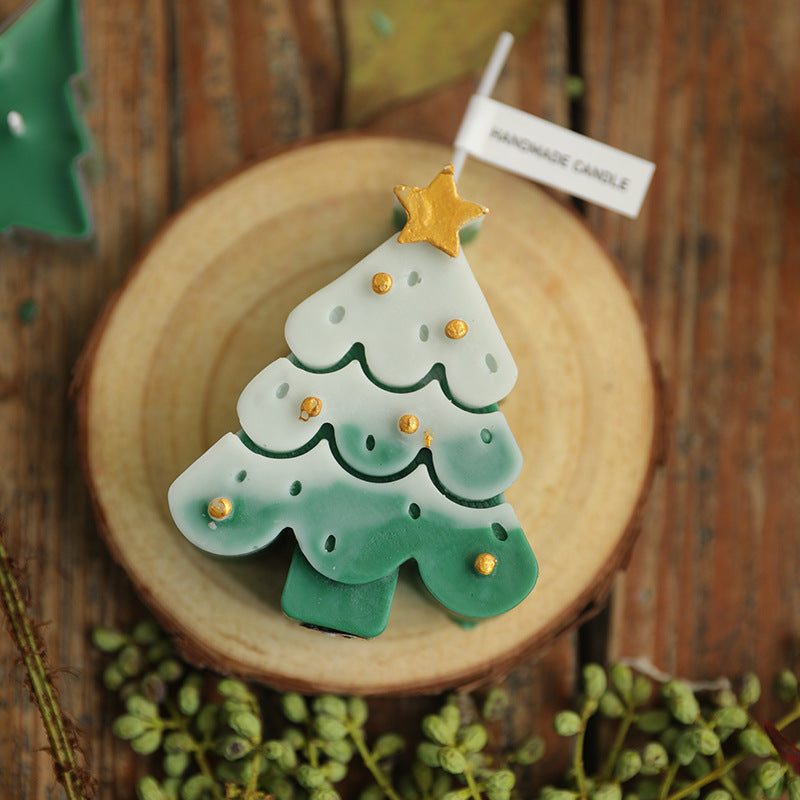 Moules en Silicone pour arbre de noël, pour bricolage, décoration d'ambiance créative, bougies parfumées faites à la main