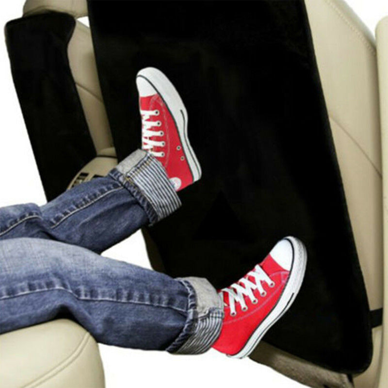 Coussin Anti-coup de pied pour siège de voiture pour enfants, coussin de protection Anti-salissure noir