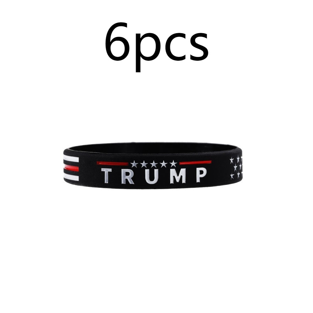 US Presidential Election Silicone Bracelet Fashion Sports Rubber Wrist Strap