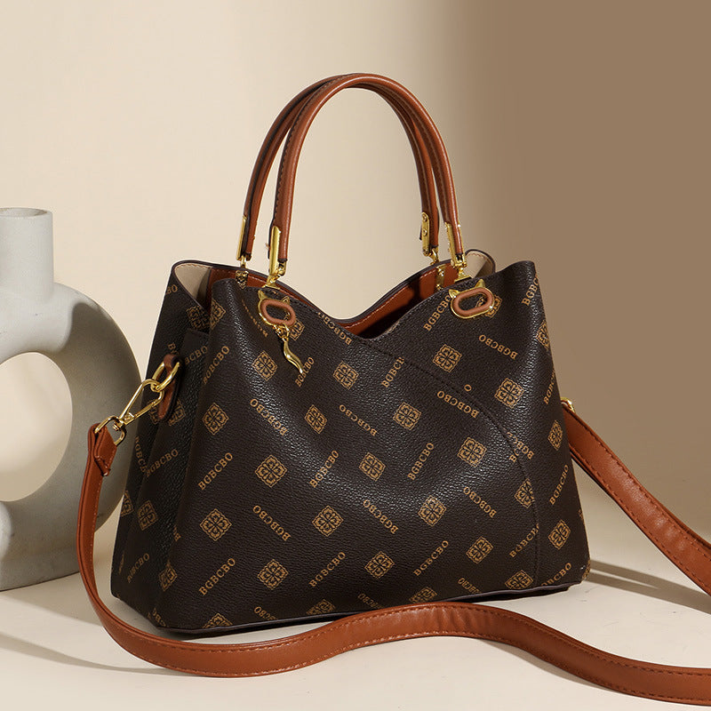 Bandolera de hombro Retro para mujer, bolso grande portátil para ir al trabajo