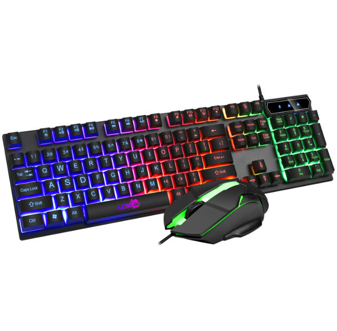 Kit de jeu lumineux clavier et souris USB