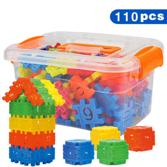 110 pièces ensemble bricolage Lepin blocs de construction bébé garçons et filles blocs 3D drôle éducatif mosaïque jouets pour enfants enfants bloc jouets