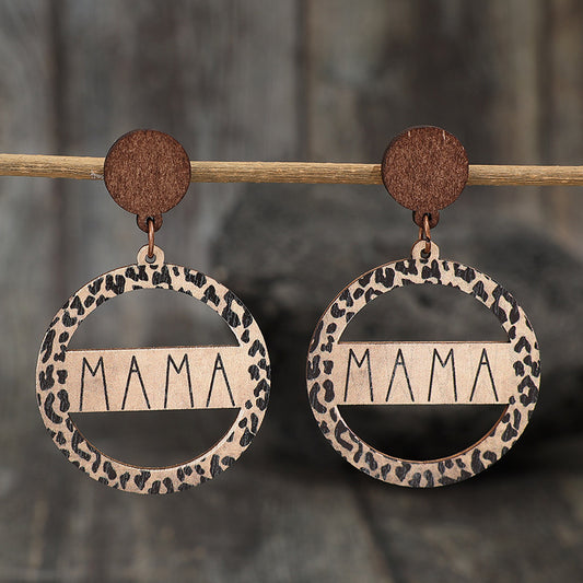 Women's Stitching Retro Style Simple Earrings