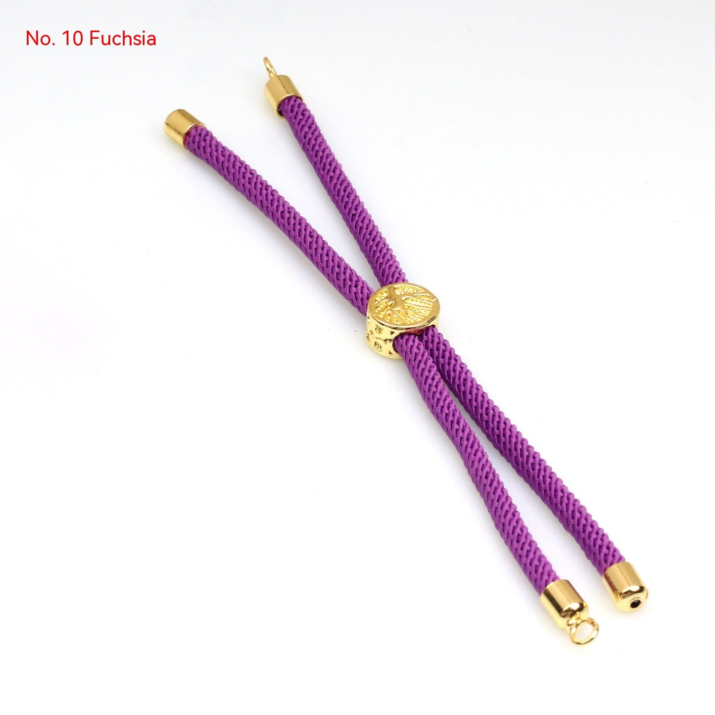 18K Bag Gold Buckle Color Retention 3MM Milan Bracelet Bracelet Adjustable Push-pull Semi-finished Product Accessories