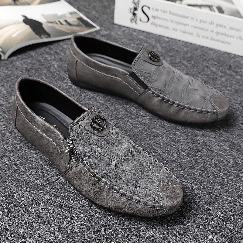 Chaussures paresseuses à enfiler quatre saisons à fond souple rétro