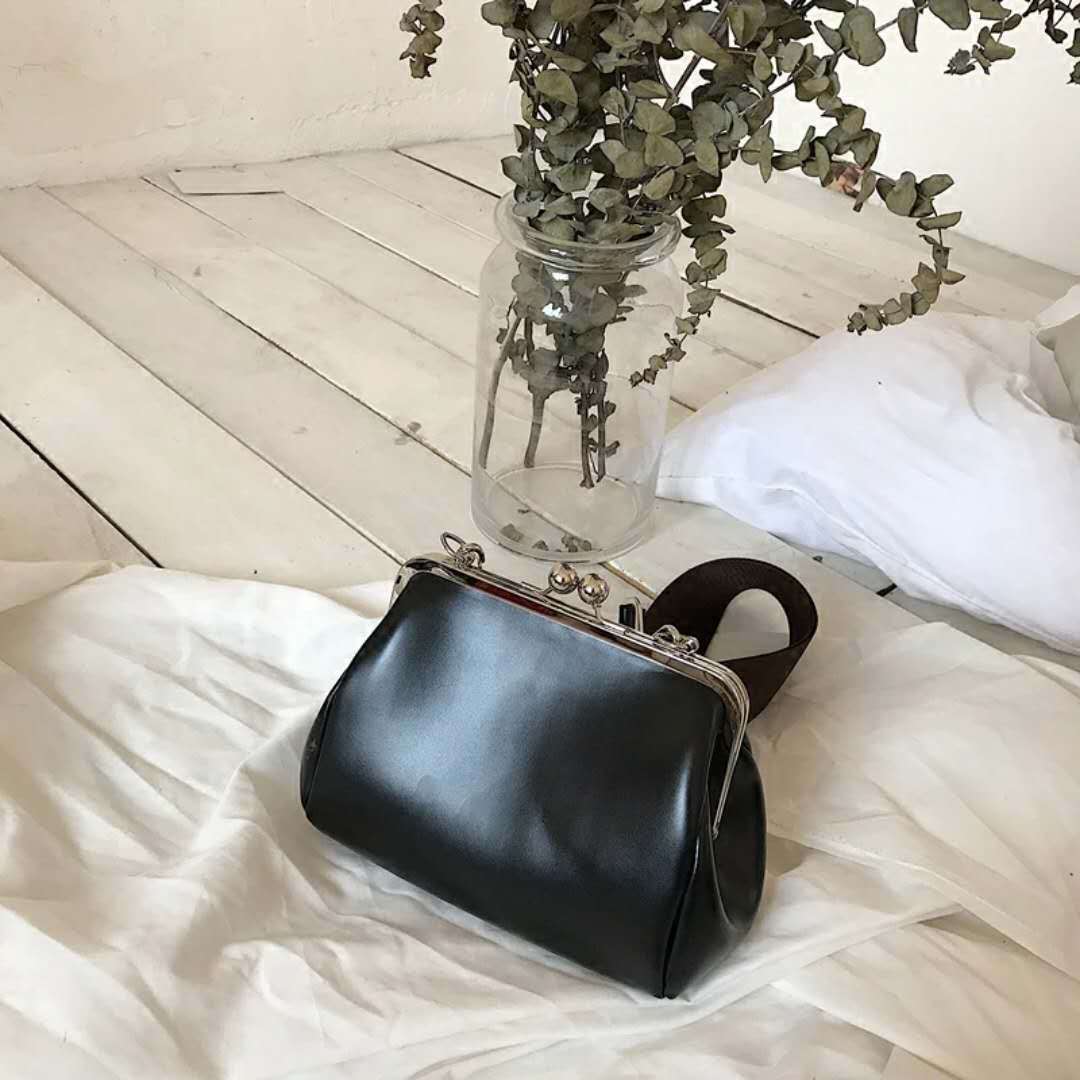 Bolso de mujer de Pu de color liso bandolera de hombro retro