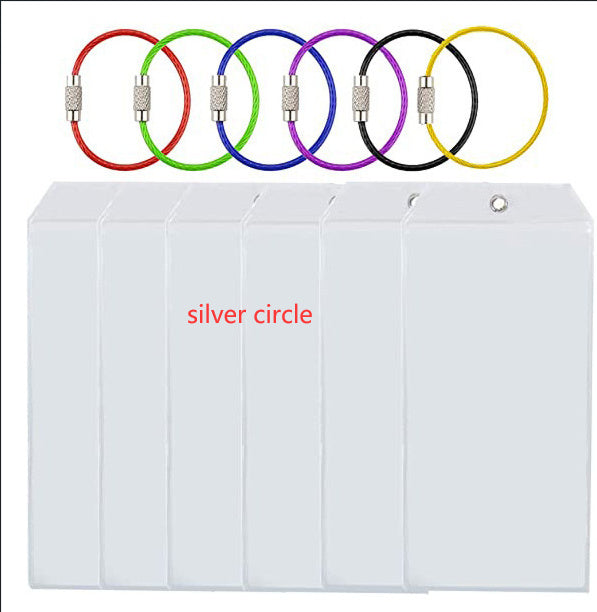 Luggage Label Vertical Transparent Sealed Waterproof ID Card Holder