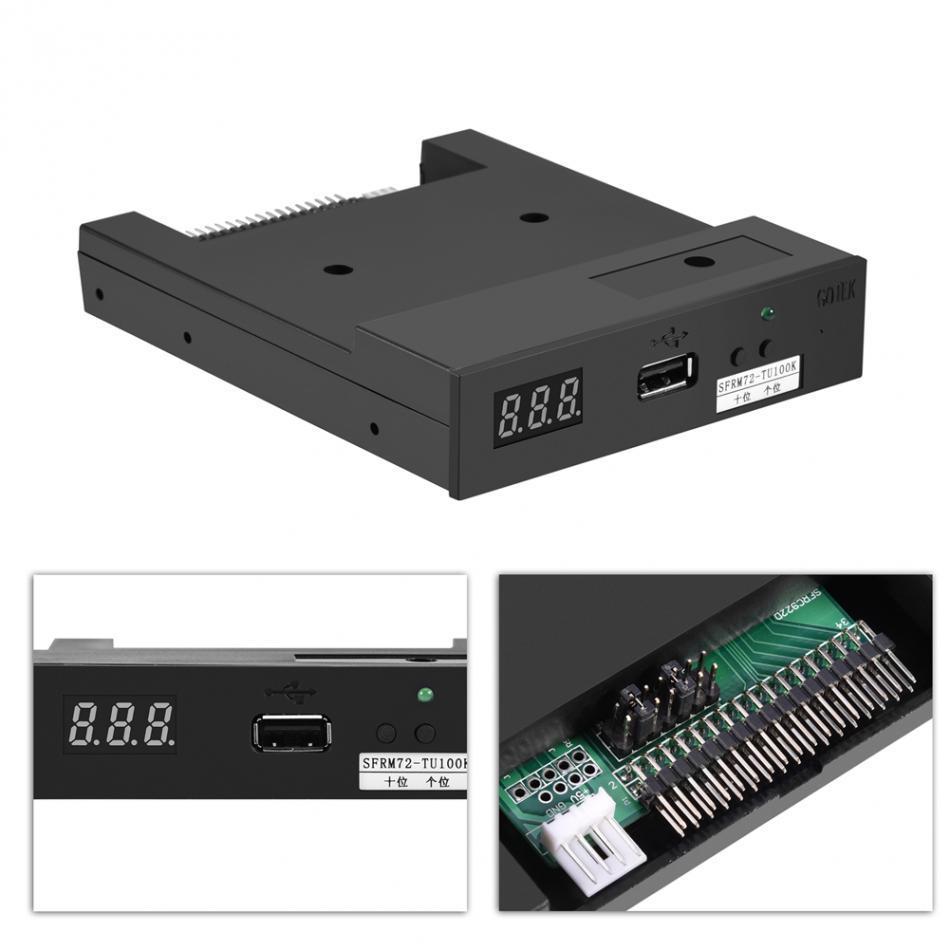 Émulateur de lecteur de disquette USB 3.5 SFRM72-TU100K 720 Ko, adapté à l'industrie