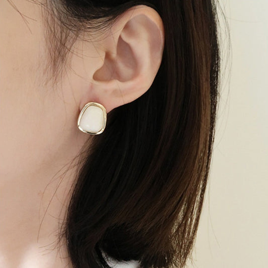 Earrings Drop Oil Sterling Silver Needle Earrings Simple High-grade Fresh