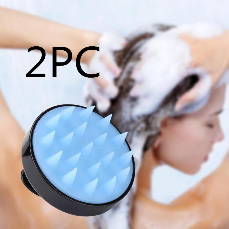 Brosse en silicone pour nettoyer le cuir chevelu et masser les méridiens sanguins