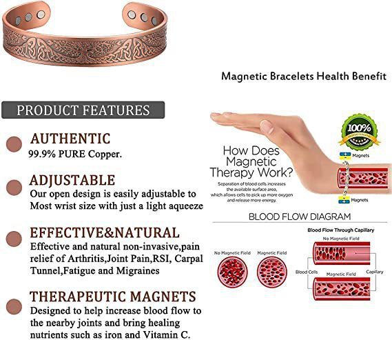 Vintage Silver Magnet Vikings Personalized Bracelet