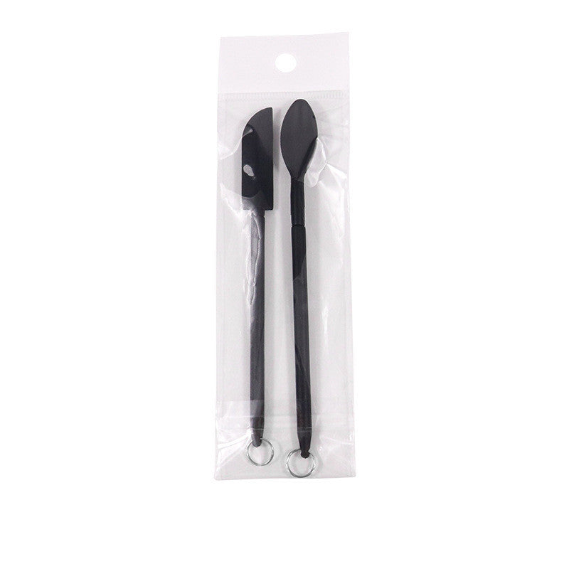 Spatule cosmétique en silicone Mini rétractable étendue
