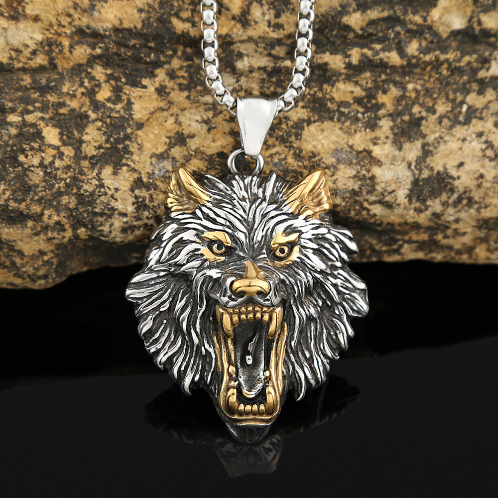 Power Style Personalized Stainless Steel Viking Hip Hop Retro Titanium Steel Men's Necklace