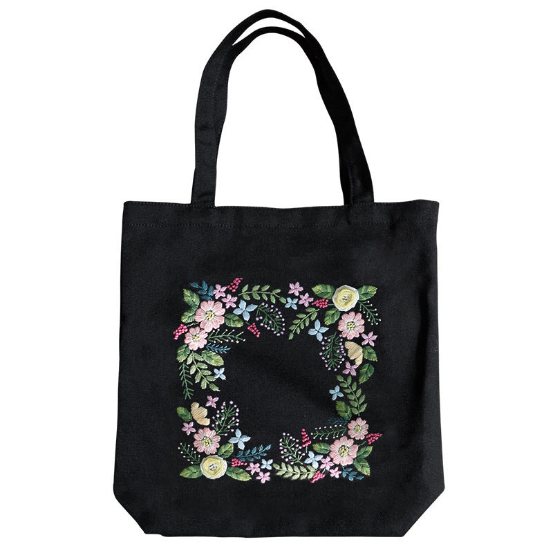 Embroidery Handmade Diy Material Canvas Shoulder Bag