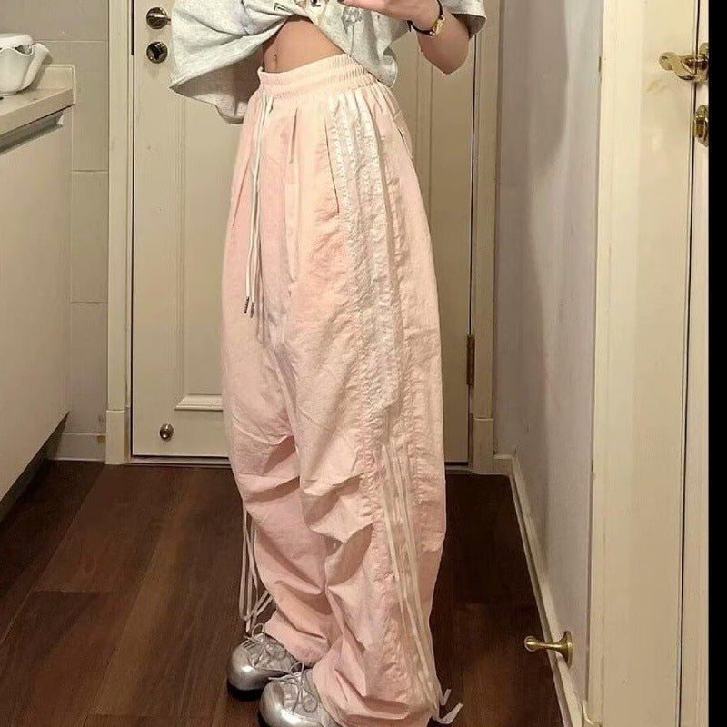 Fashion Casual Straight-leg Climbing Wide-leg Trousers