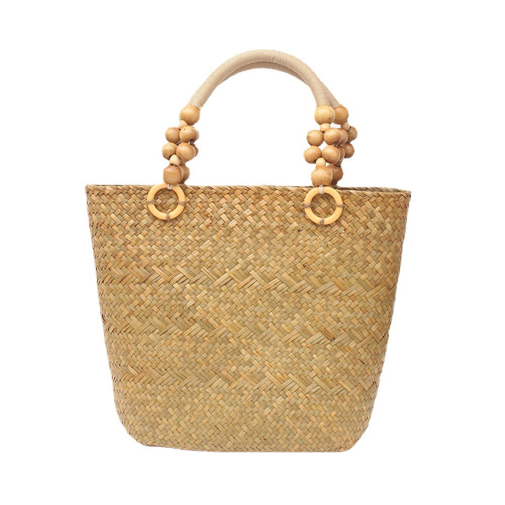 Sac à main en paille rétro grande capacité