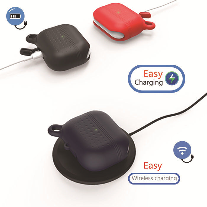 Wireless Silicone Charging Earphones Waterproof Case