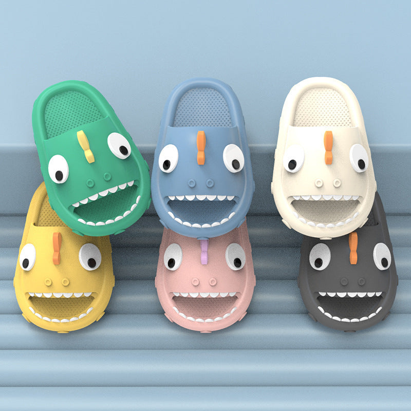 Pantoufles de requin pour enfants, chaussures de douche antidérapantes pour garçons et filles