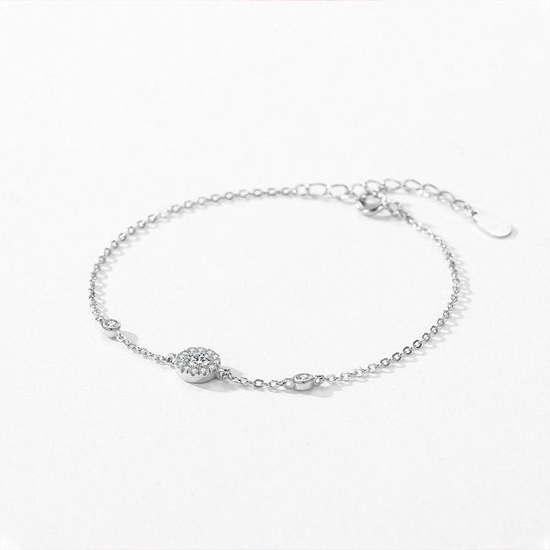 Personnalité de tempérament de bracelet mince plein de diamants