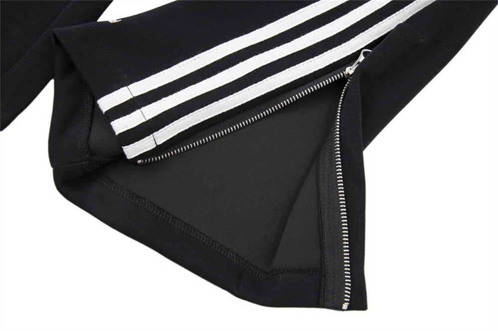 Striped Casual Pants Baggy Straight Trousers
