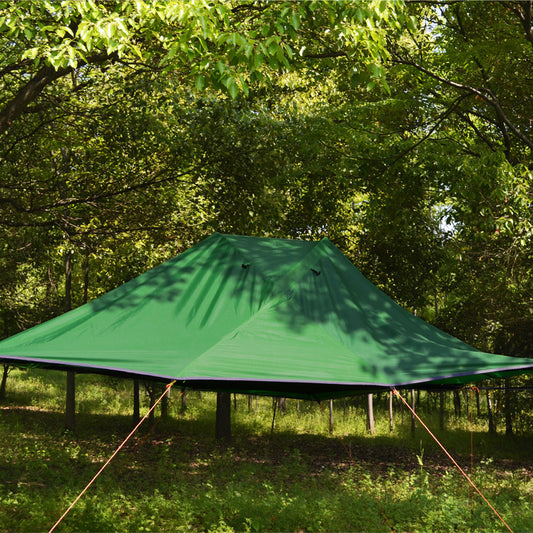 Hamaca para acampar con autoconducción, mosquitera, tienda suspendida, poste de aluminio, tienda colgante ultraligera impermeable para árbol