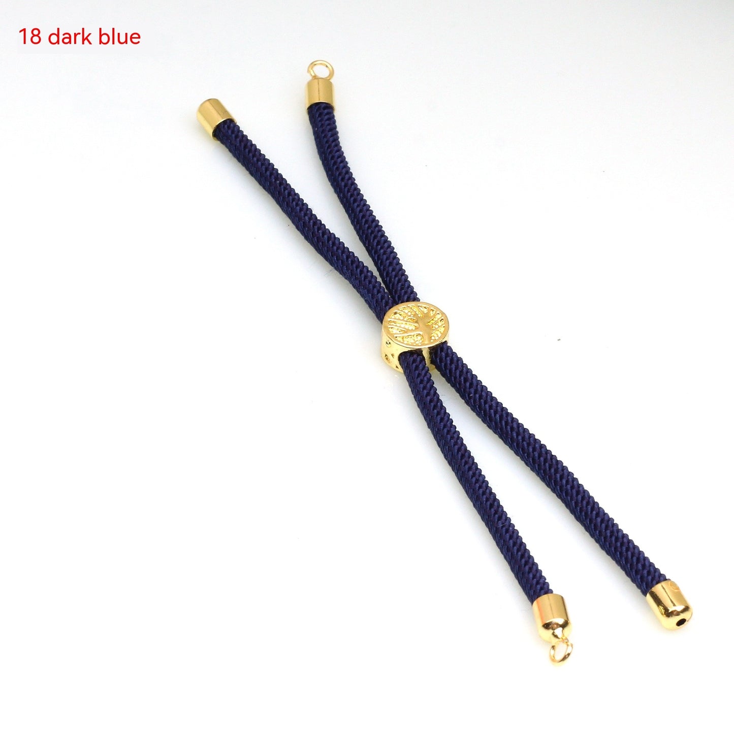 18K Bag Gold Buckle Color Retention 3MM Milan Bracelet Bracelet Adjustable Push-pull Semi-finished Product Accessories