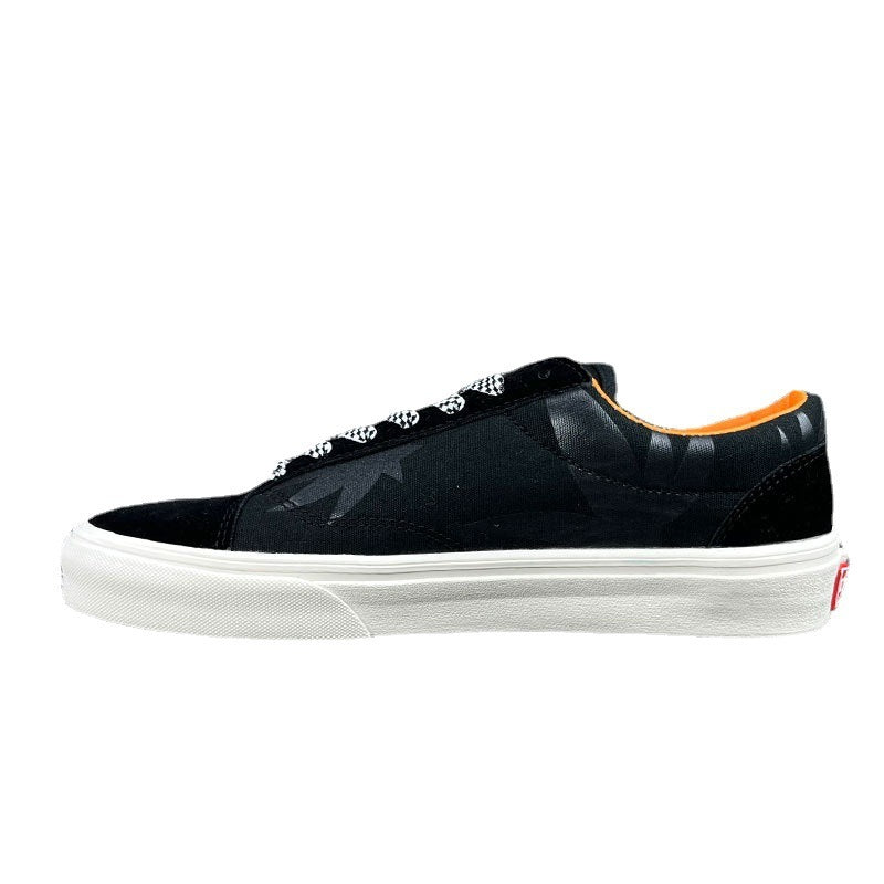 Chaussures basses classiques à carreaux Black Warrior High Street Canvas