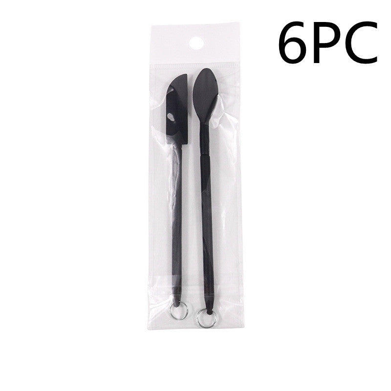 Spatule cosmétique en silicone Mini rétractable étendue