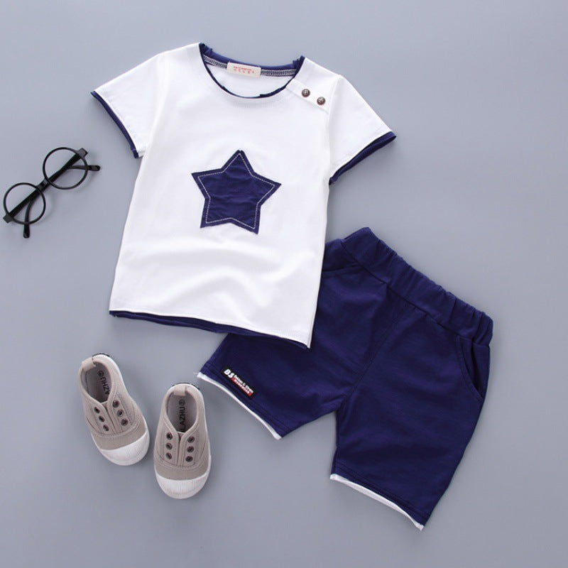 Costume d'été à manches courtes pour garçons, vêtements pour bébés pendant des mois