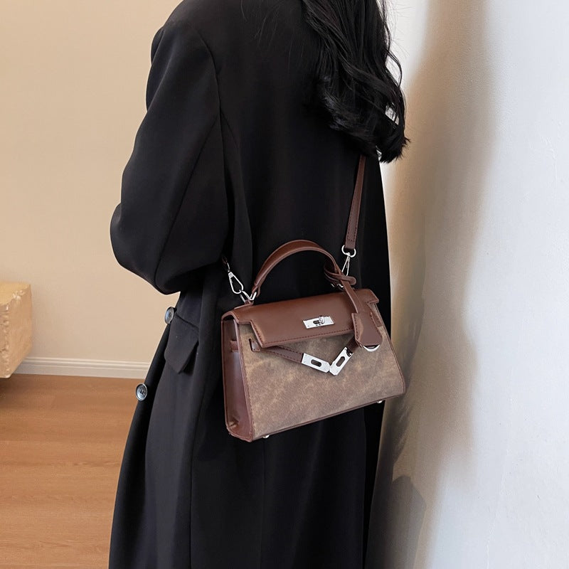 Sac messager à bandoulière au design rétro minoritaire