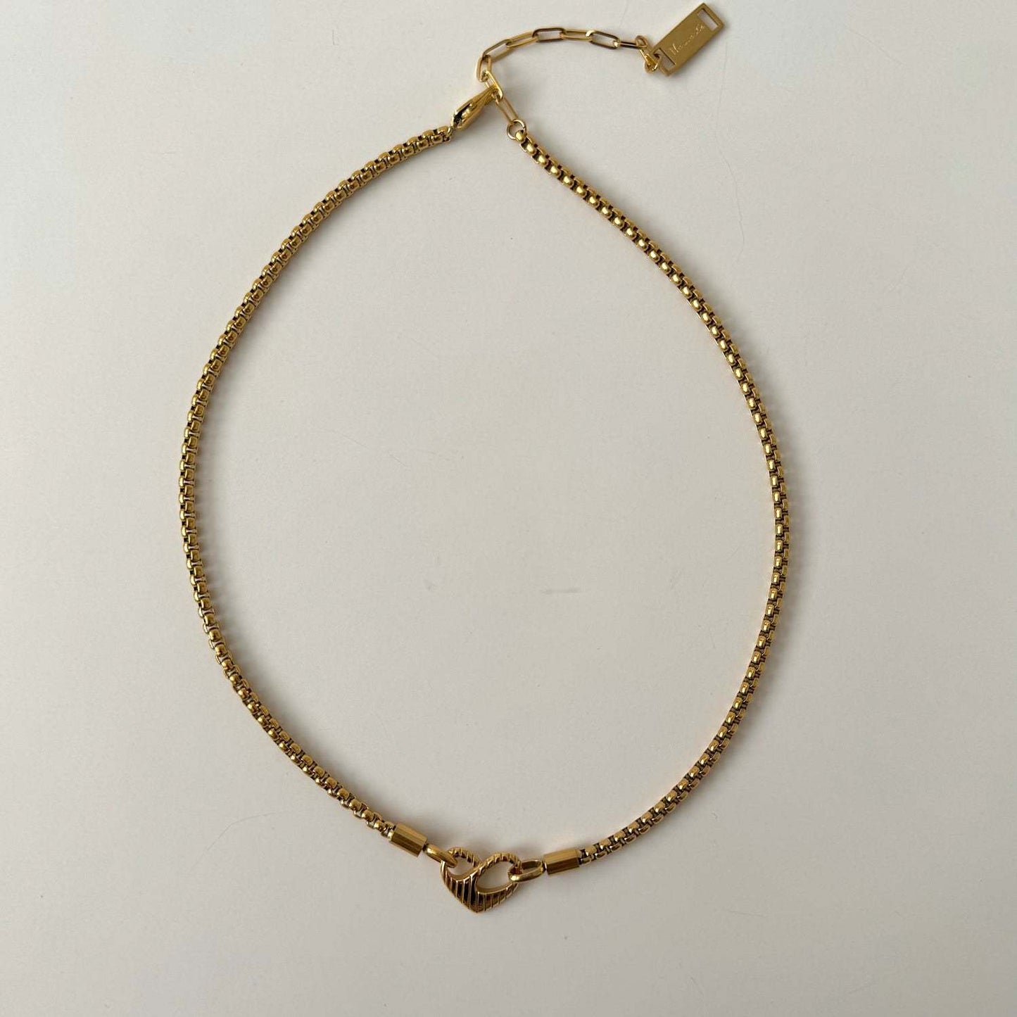 Colgante de collar de corazón de acero inoxidable