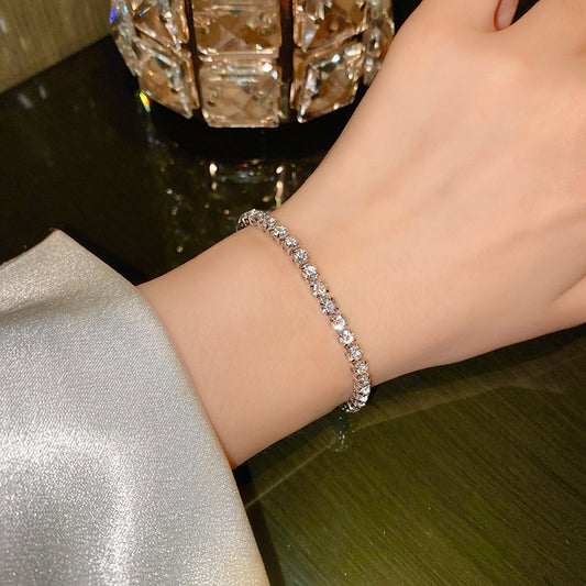 Bracelet coulissant pour femme en Zircon raffiné de niche