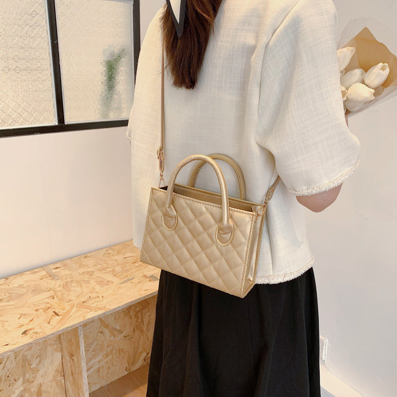 Bolso de hombro portátil retro rombo retro