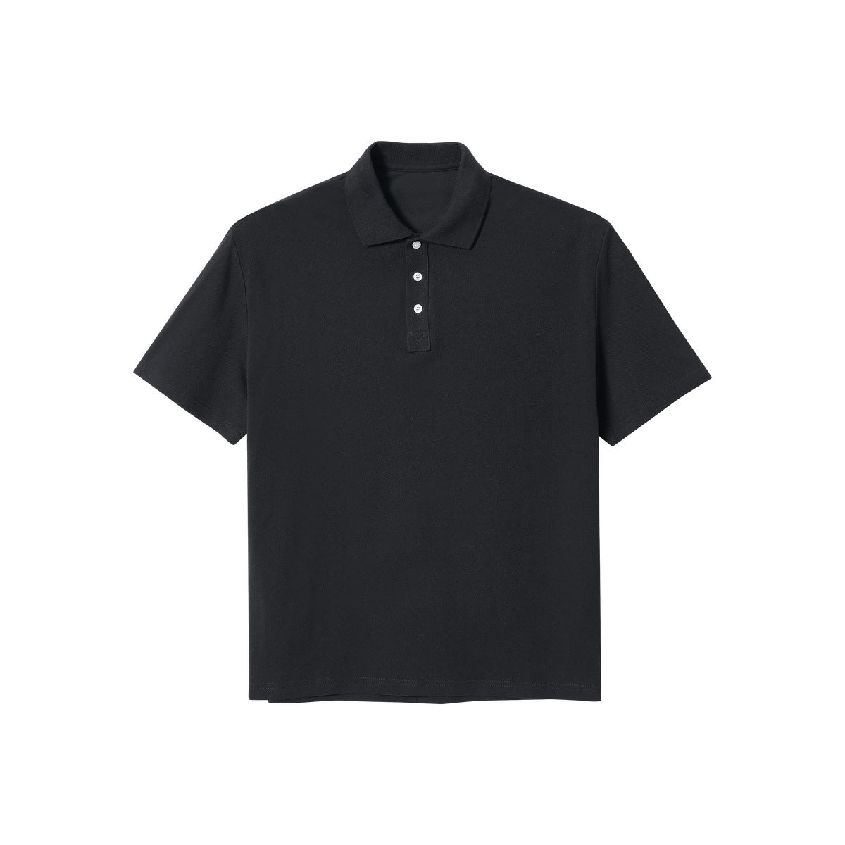 240g Pearl Cotton Short-sleeved Polo Shirt Simple Solid Color
